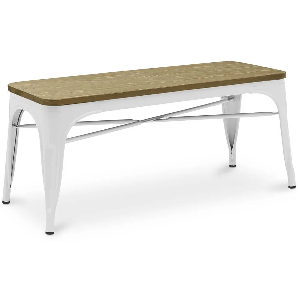 Banc - Design Industriel - Bois et Métal - Stylix image 8