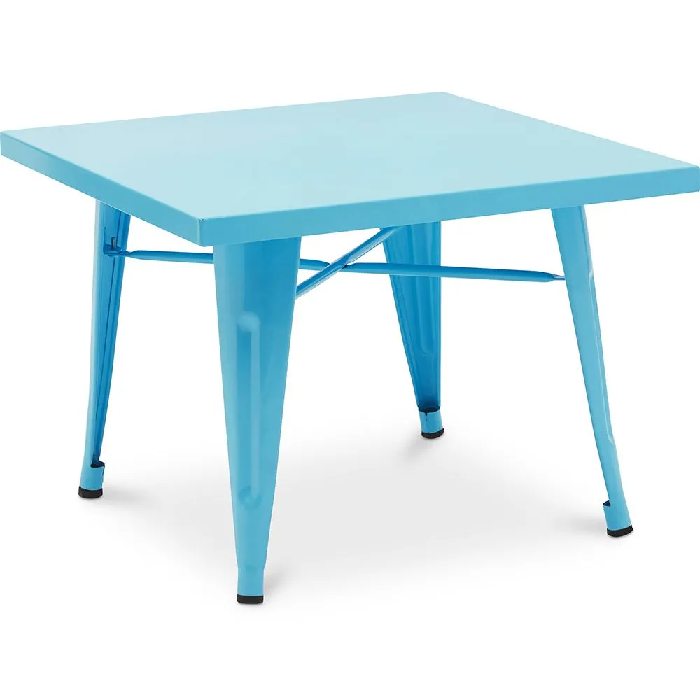Table pour enfants - Design industriel - Métal - 60cm - Nouvelle édition - Stylix image 8