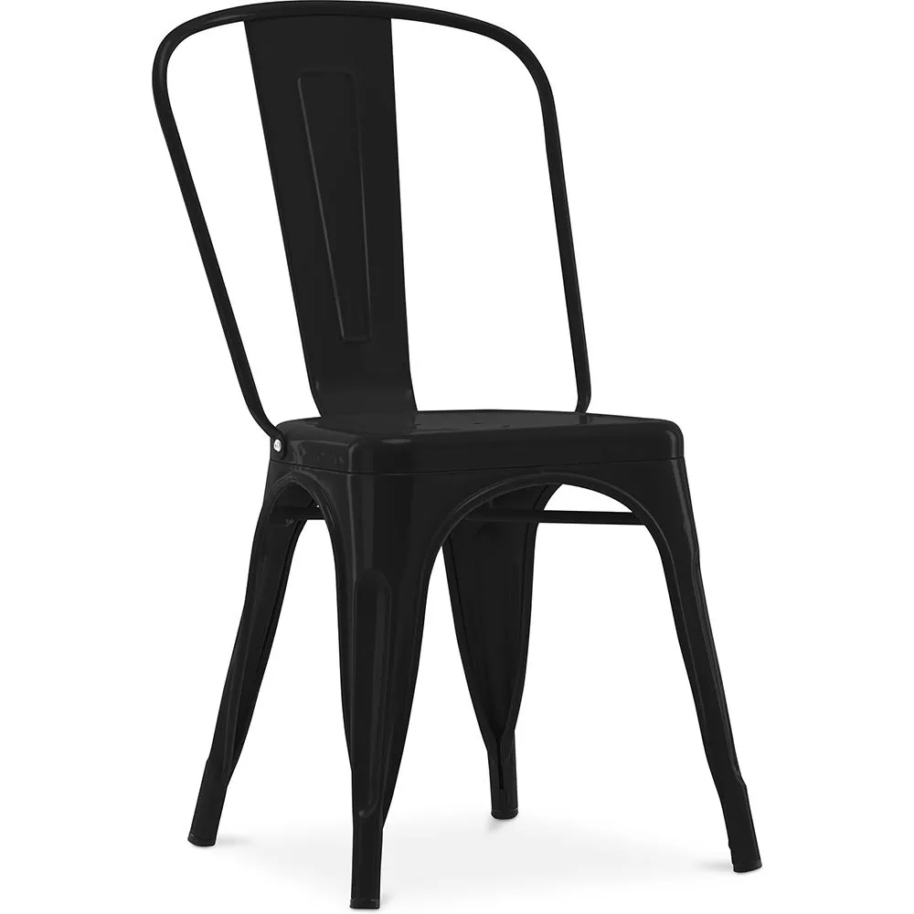 Chaise de salle à manger - Design industriel - Acier - Nouvelle édition - Stylix image 8