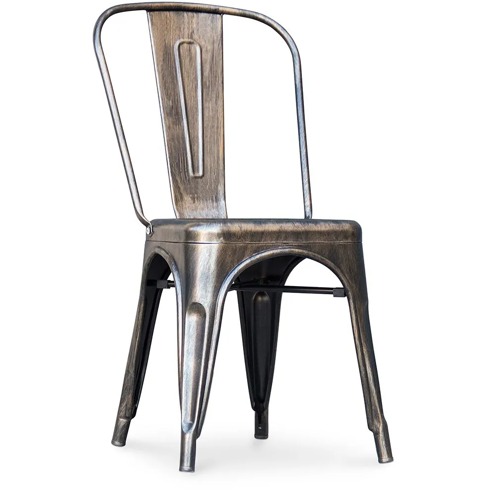 Chaise de salle à manger - Design industriel - Acier - Nouvelle édition - Stylix image 8