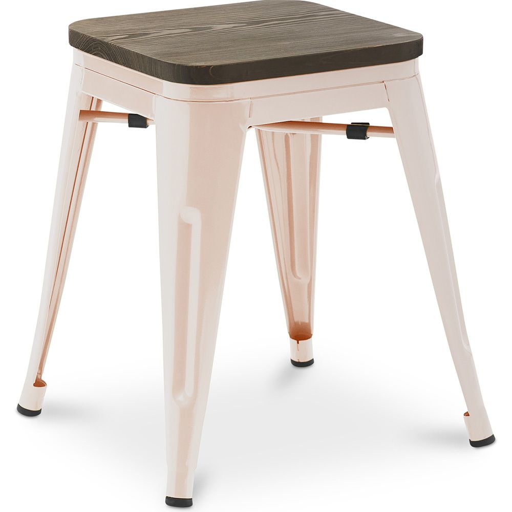 Tabouret de Bar Design Industriel - Bois & Métal - 45 cm - Nouvelle Edition - Stylix image 8
