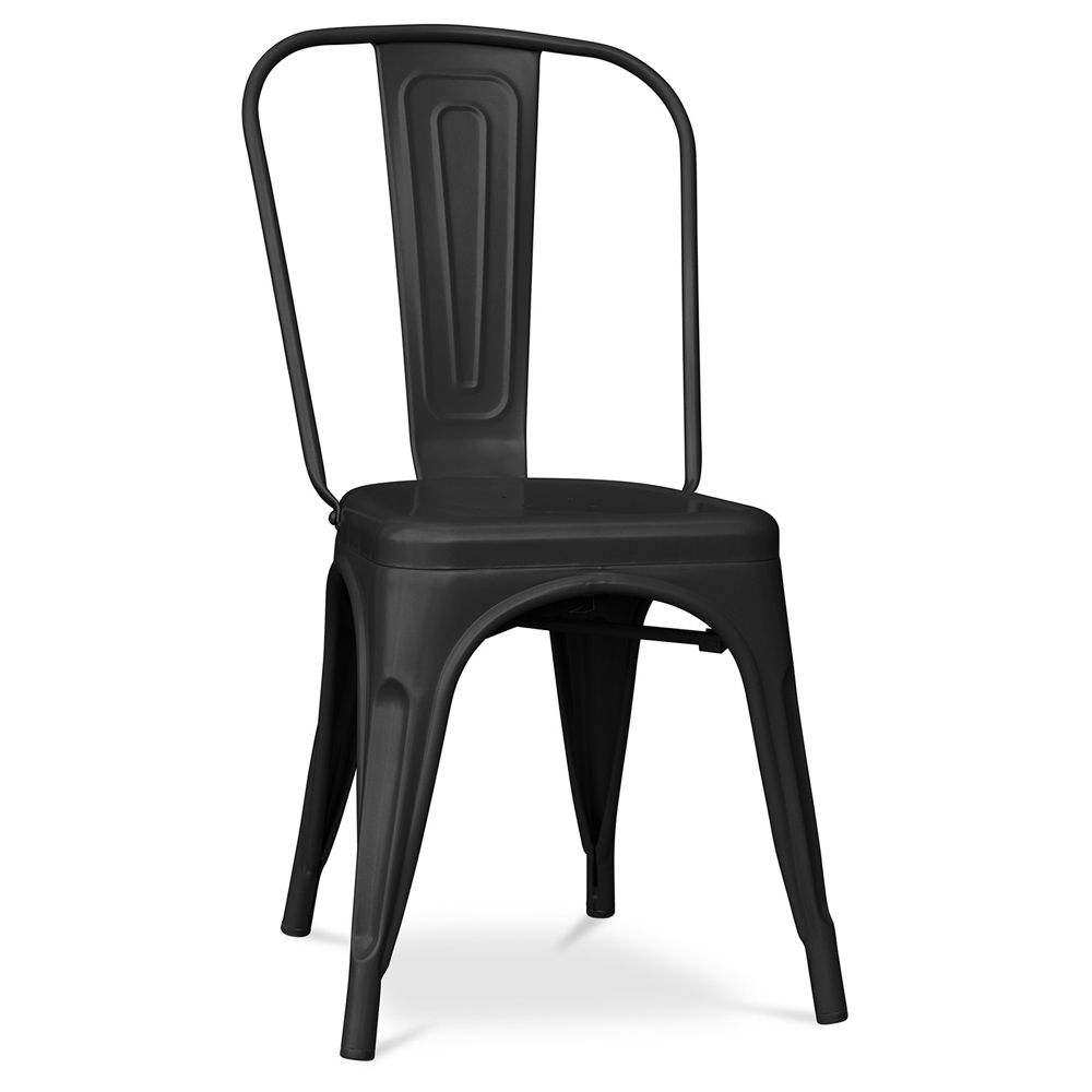 Chaise de salle à manger - Design industriel - Acier - Mat - Nouvelle édition -Stylix image 8