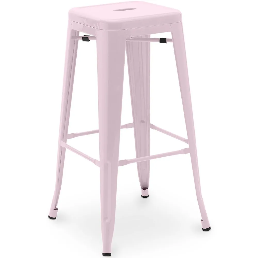 Tabouret de bar – Style industriel – Acier – 76 cm – Stylix image 8