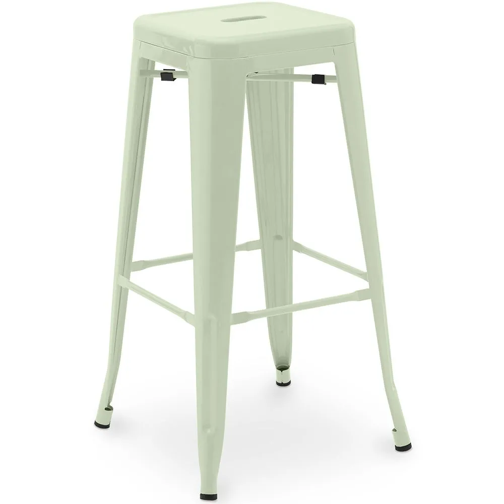 Tabouret de bar – Style industriel – Acier – 76 cm – Stylix image 8