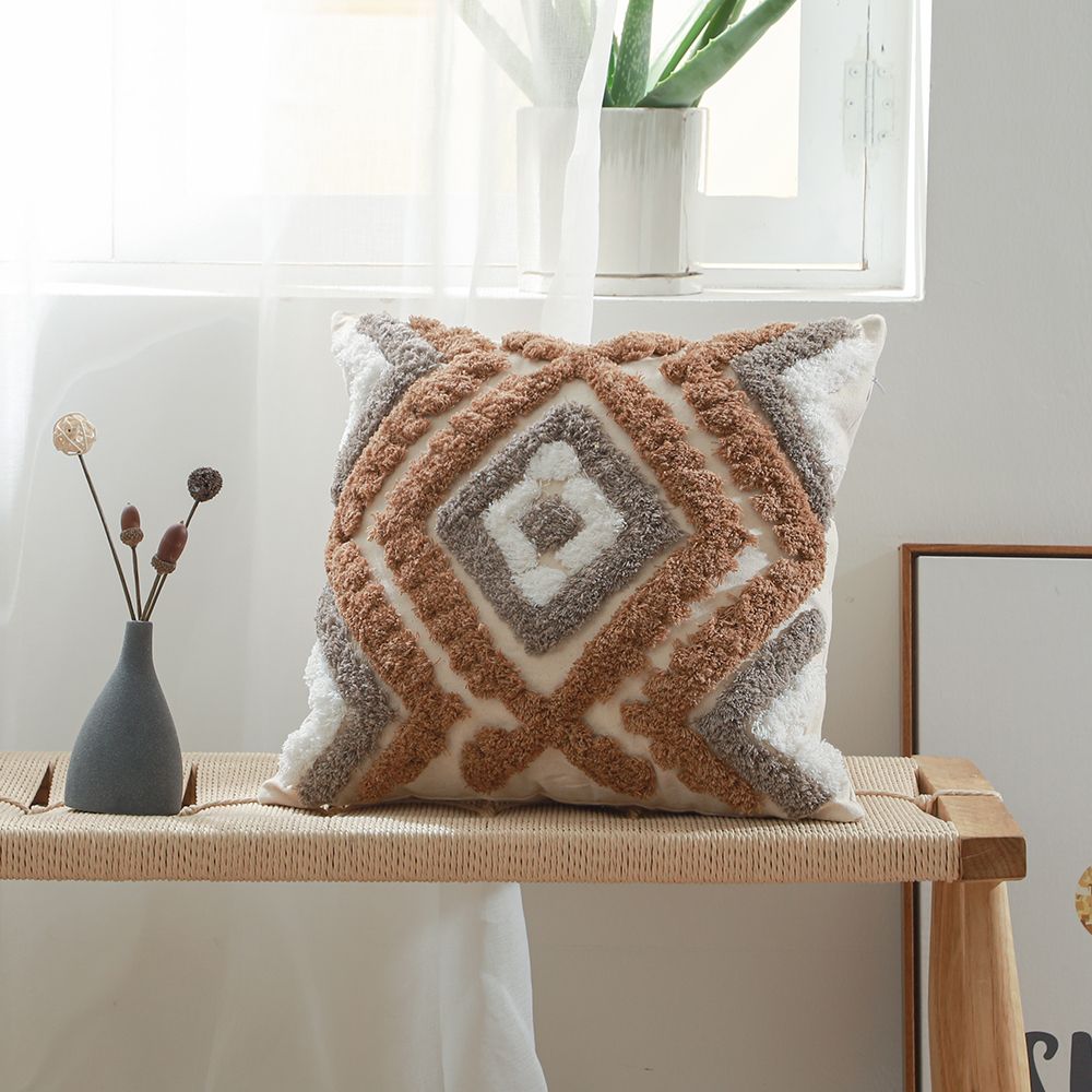 Coussin de style boho Bali - Housse et Rembourrage inclus - Hanaki image 8