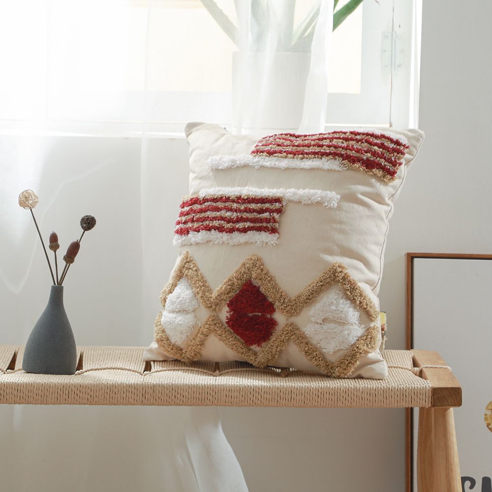Coussin de style boho Bali - Housse et Rembourrage inclus - Rajni image 8