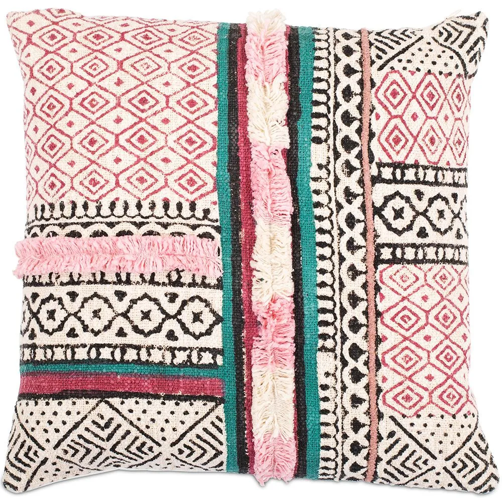 Coussin de style boho Bali - Housse et Rembourrage inclus - Cecilia image 8
