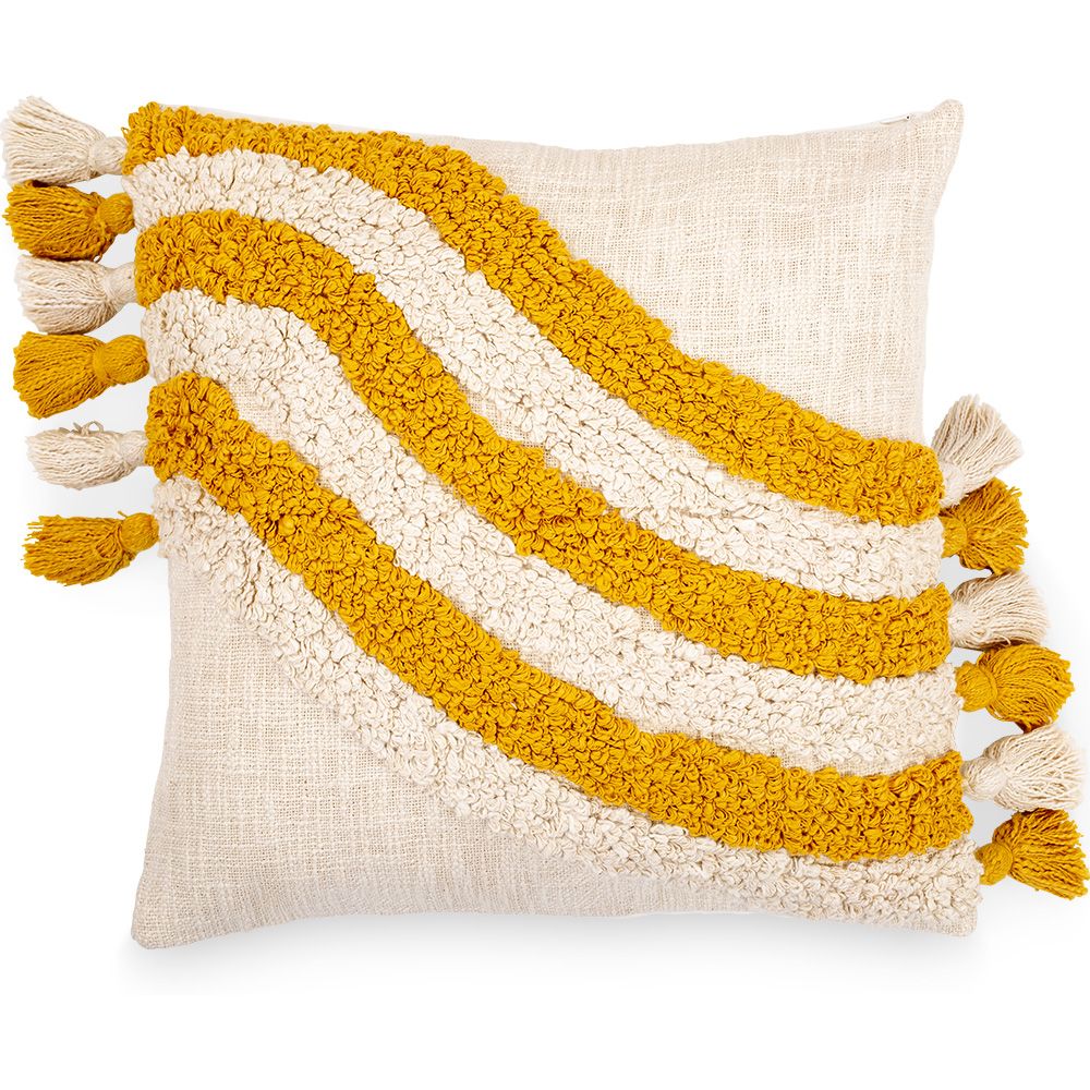 Coussin de style boho Bali - Housse et Rembourrage inclus - Karie image 8