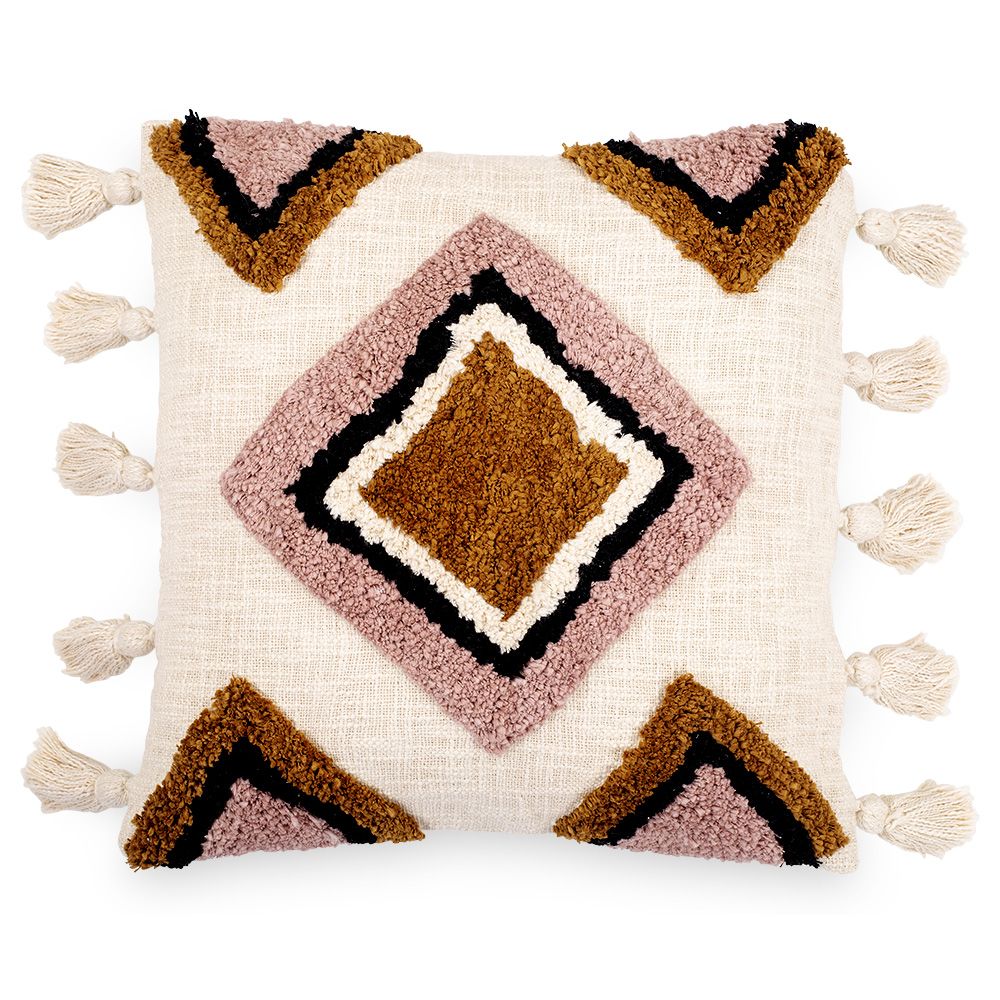 Coussin de style boho Bali - Housse et Rembourrage inclus - Aurelia image 8