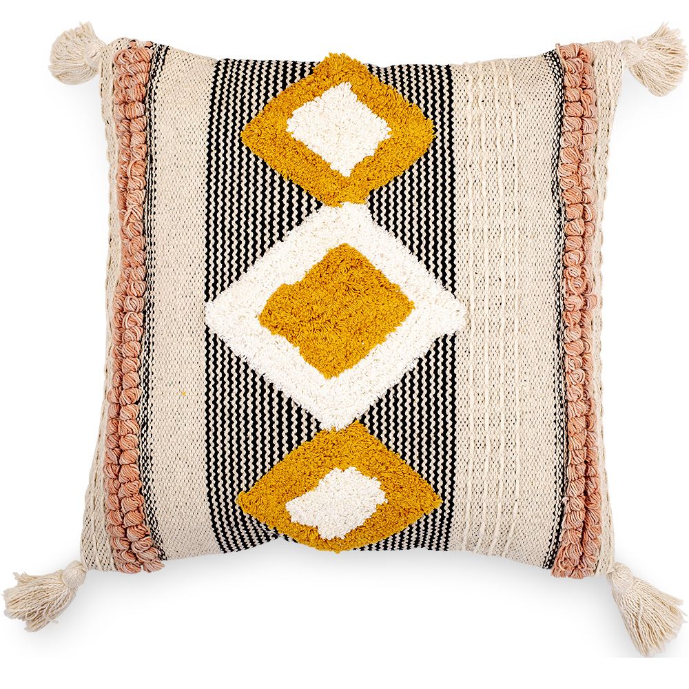 Coussin de style boho Bali - Housse et Rembourrage inclus - Mabel image 8