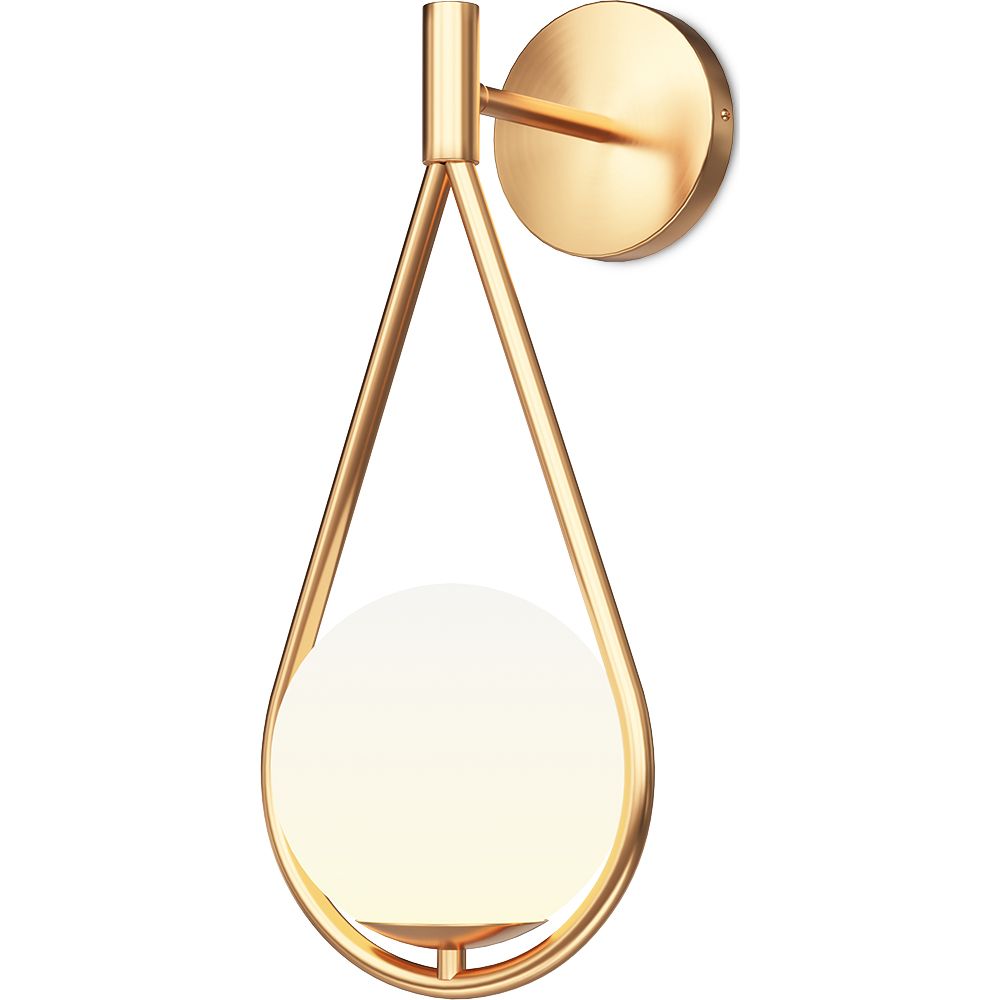 Gold Wall Lamp - Globe - Tear image 8