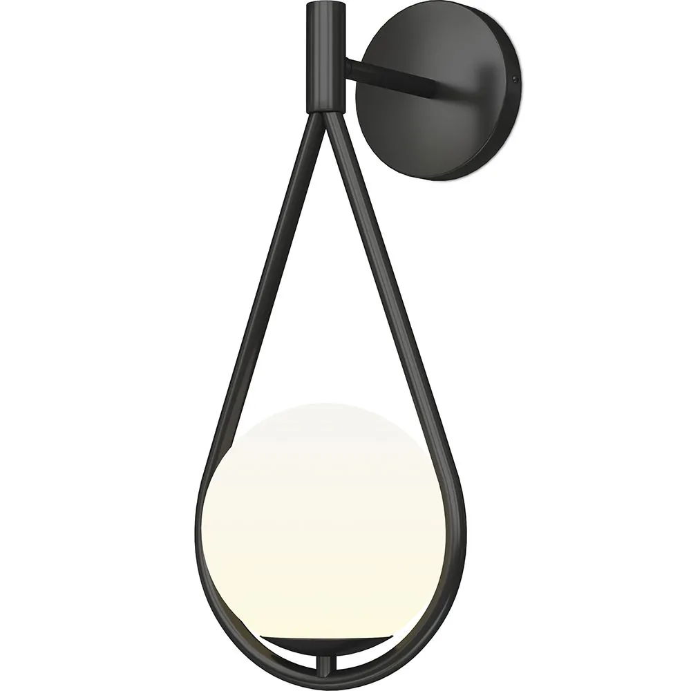 Applique Murale Noire - Abat-jour Globe - Tear image 8