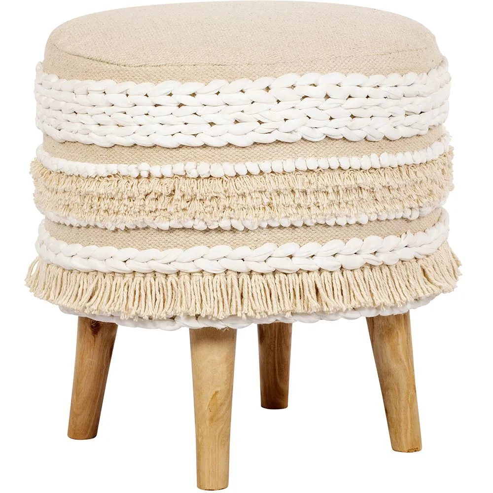 Tabouret Pouf Rond - Style Boho Bali - Ivy  image 8