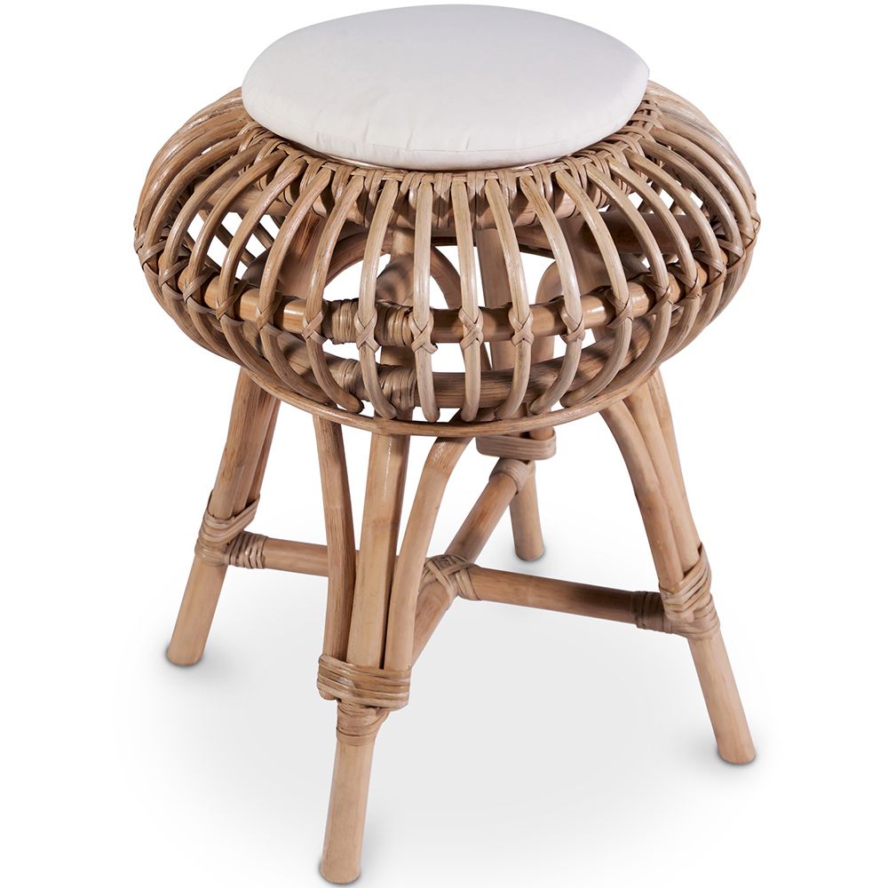 Tabouret de bar en rotin - Style Boho Bali - Lera image 8