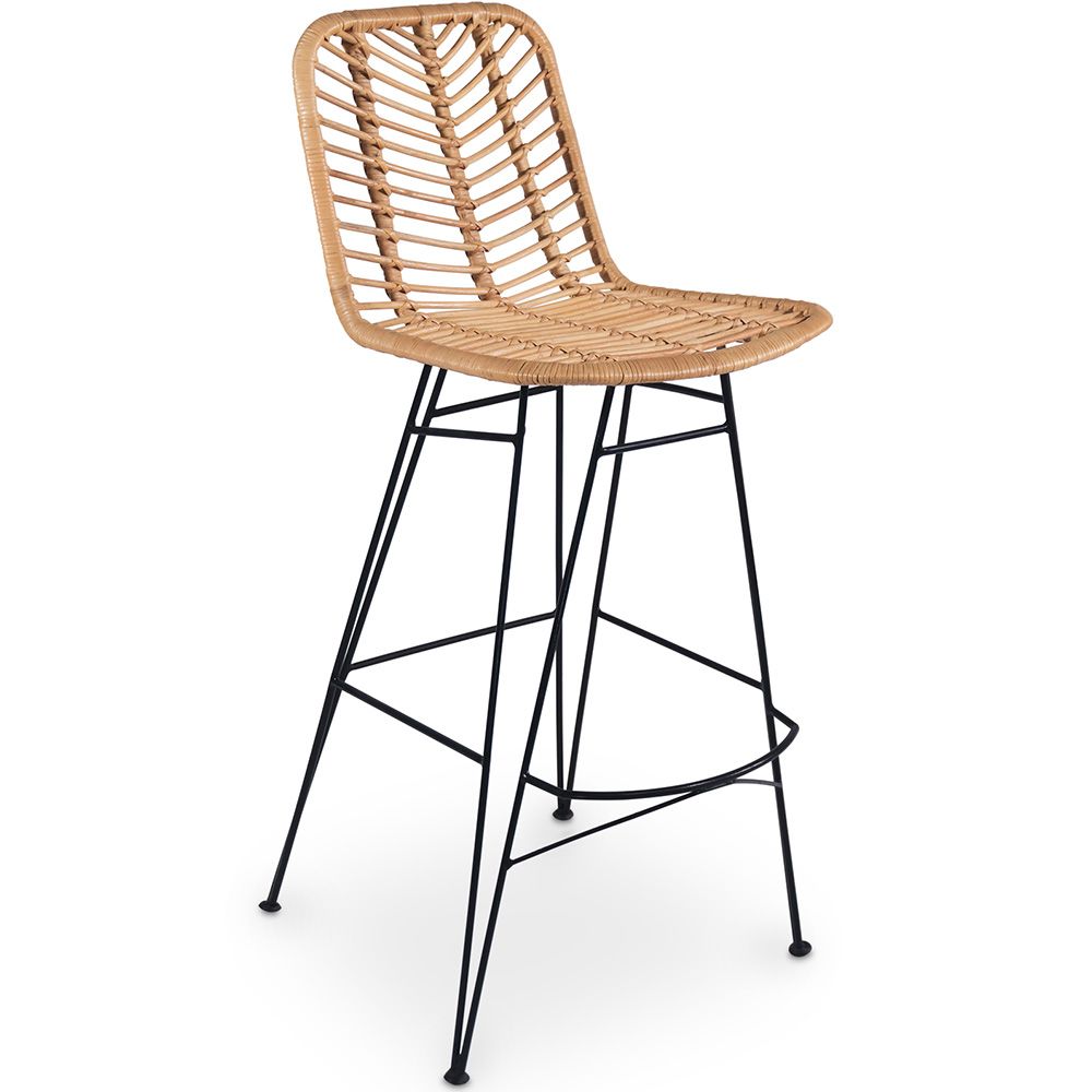 Tabouret de bar en rotin - Style Boho Bali - Tray image 8
