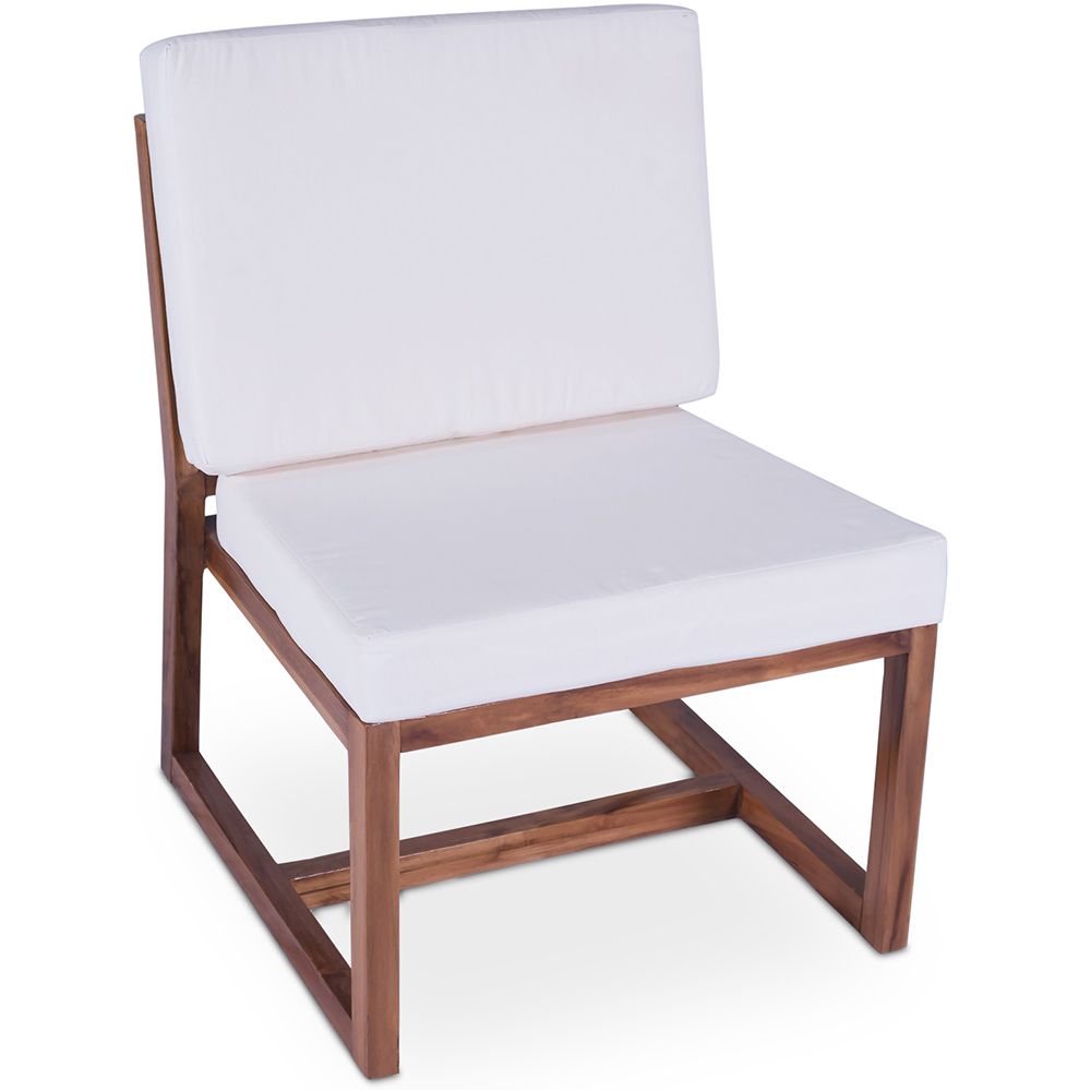 Chaise longue en bois - Chaise design style Boho Bali - Glan image 8