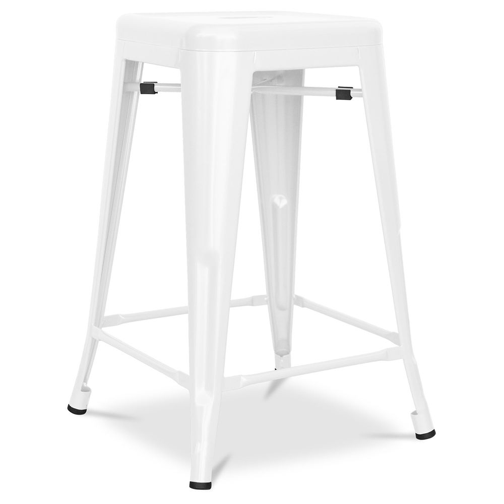 Tabouret de bar - Design industriel - Acier mat - 60cm - Nouvelle édition - Stylix image 8