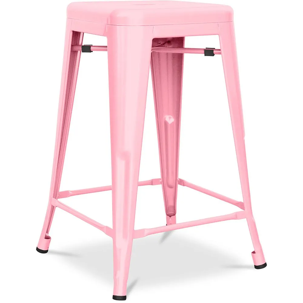 Tabouret de bar - Design industriel - Acier mat - 60cm - Nouvelle édition - Stylix image 8
