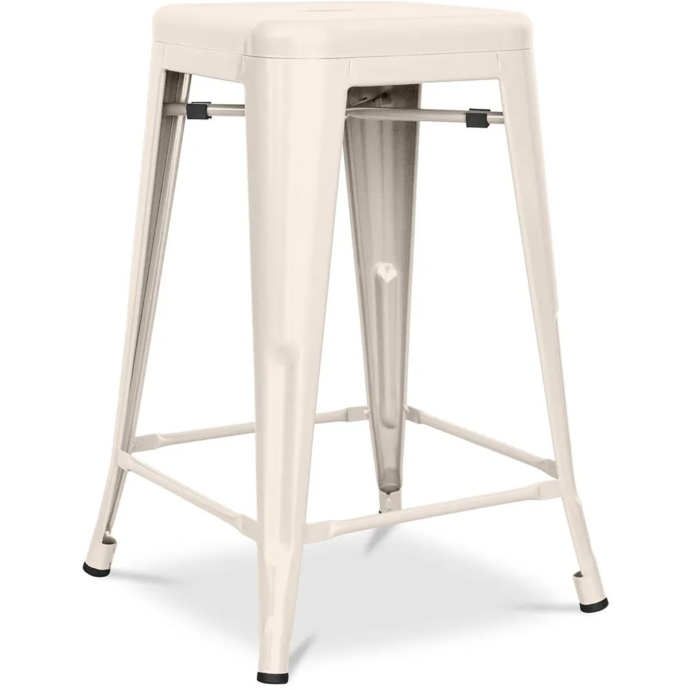 Tabouret de bar - Design industriel - Acier mat - 60cm - Nouvelle édition - Stylix image 8