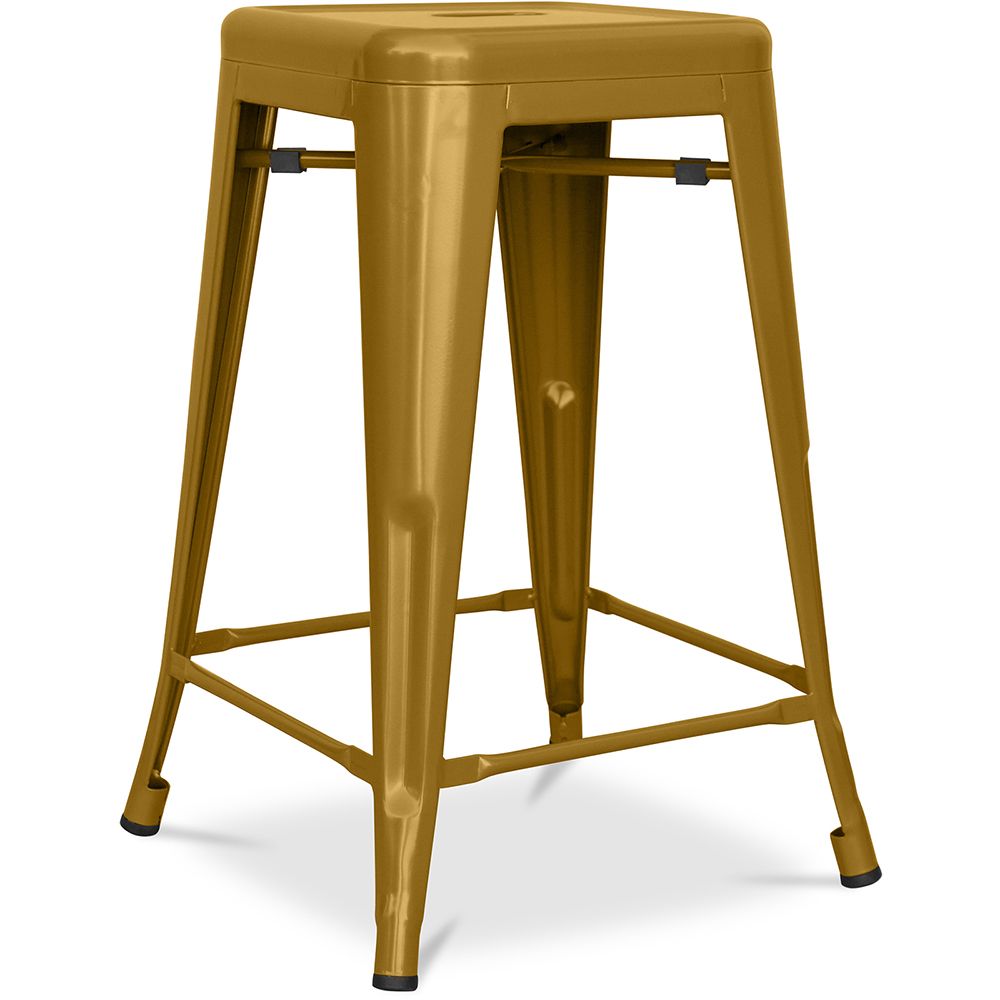 Tabouret de bar - Design industriel - Acier mat - 60cm - Nouvelle édition - Stylix image 8
