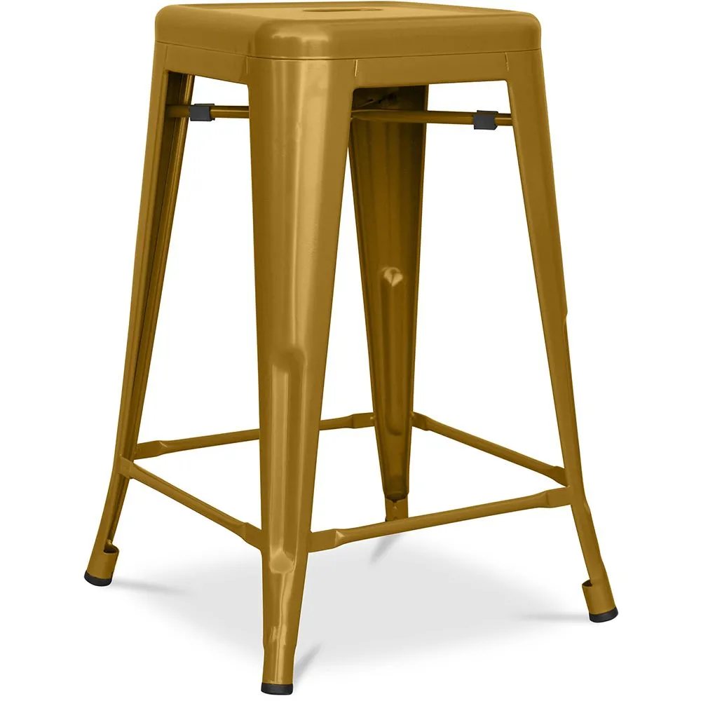 Tabouret de bar - Design industriel - Acier mat - 60cm - Nouvelle édition - Stylix image 8