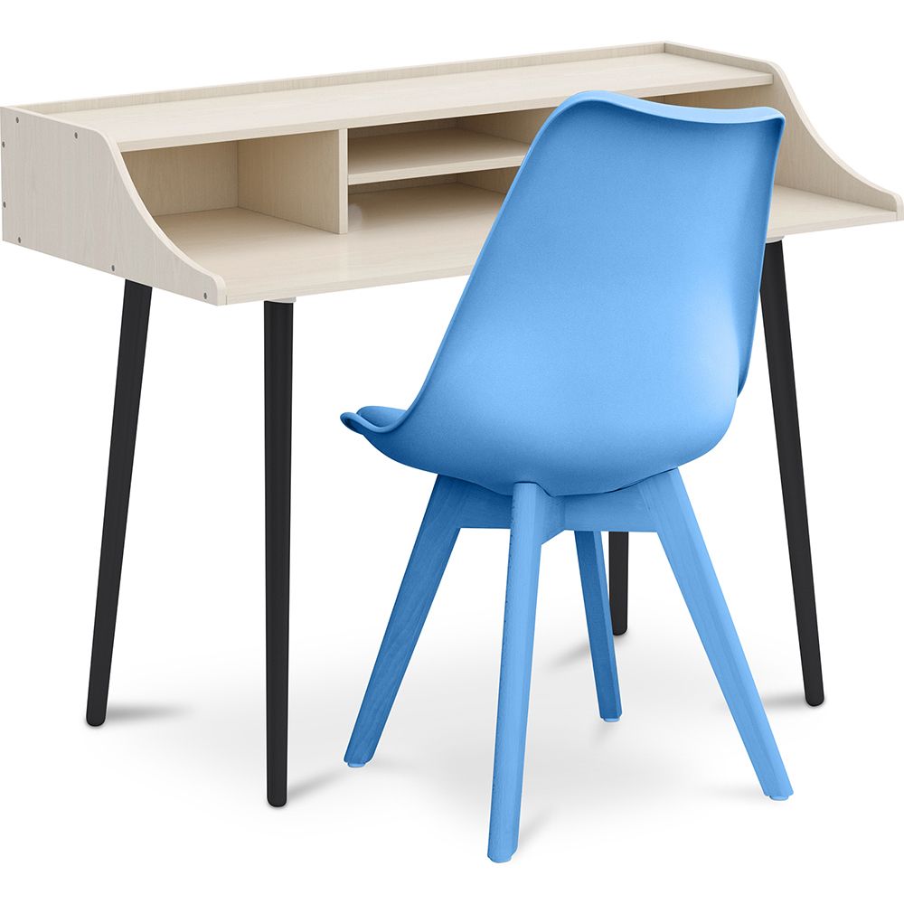 Ensemble de Bureau en Bois - Design Scandinave - Torkel + Chaise de Salle à Manger - Design Scandinave - Denisse image 8