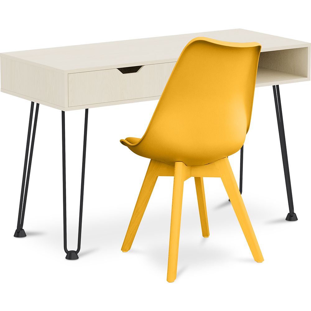 Ensemble de Bureau en Bois - Design Scandinave - Andor + Chaise de Salle à Manger - Design Scandinave - Denisse image 8