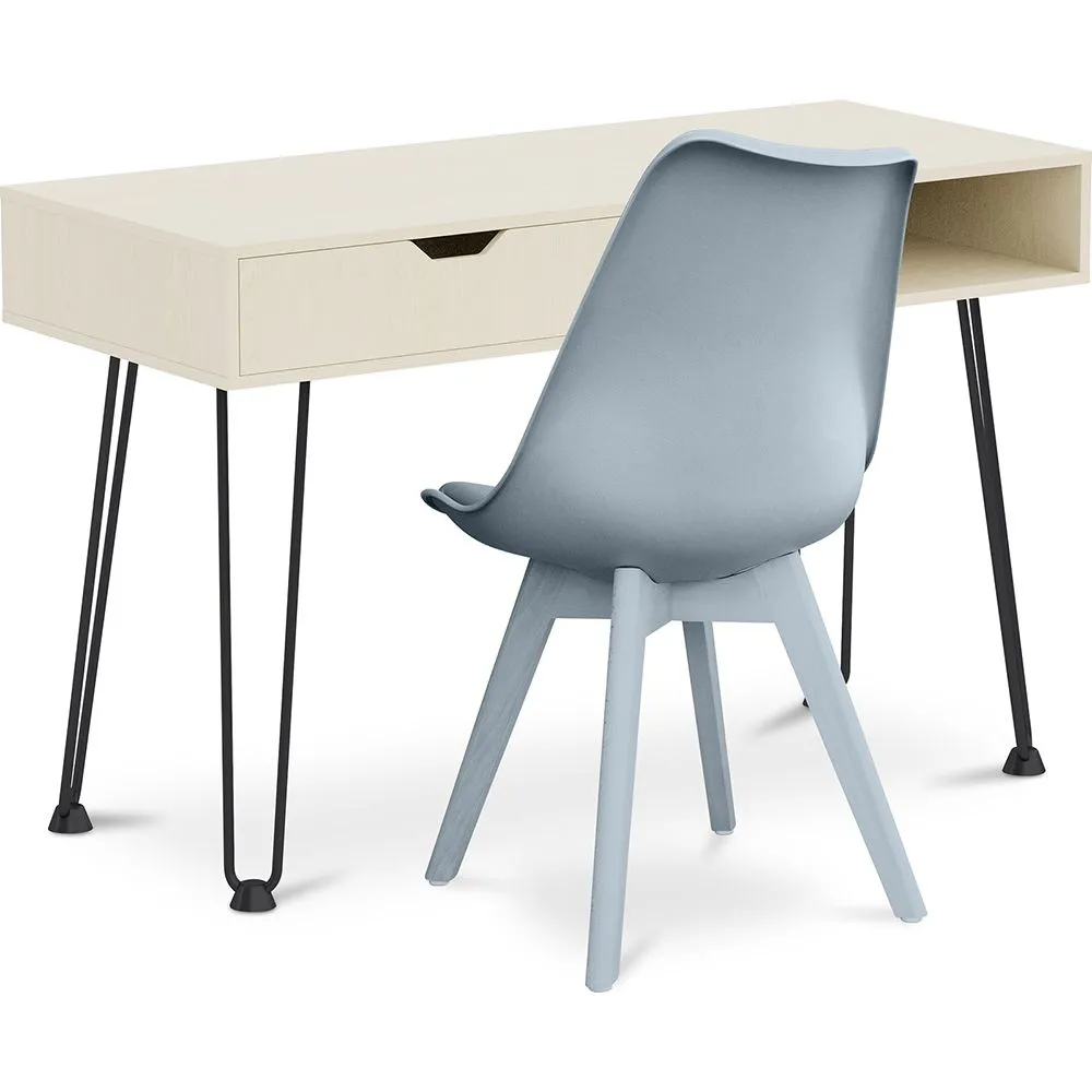 Ensemble de Bureau en Bois - Design Scandinave - Andor + Chaise de Salle à Manger - Design Scandinave - Denisse image 8
