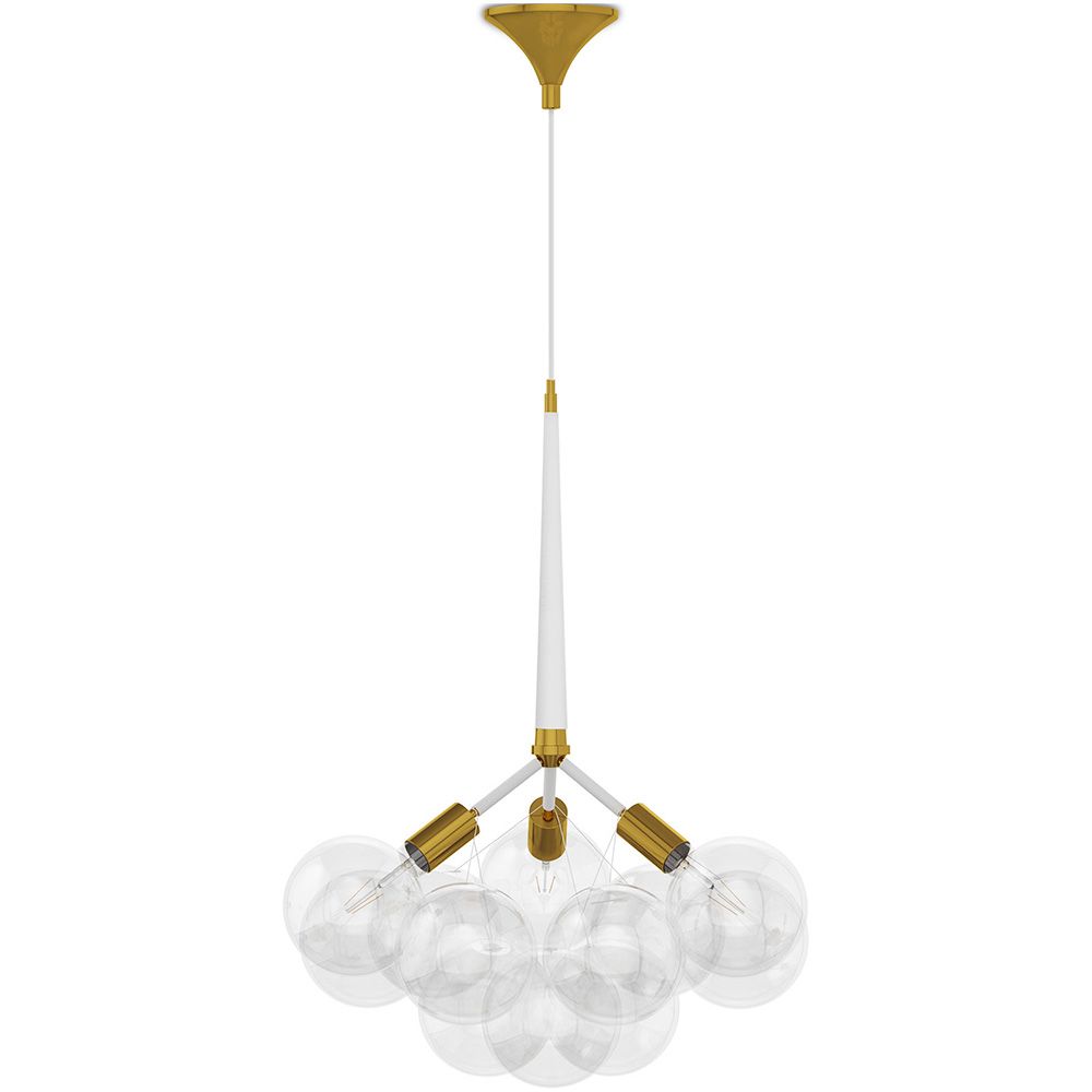 Lampe de plafond avec des boules en verre - Lampe suspendue design - Glaub image 8