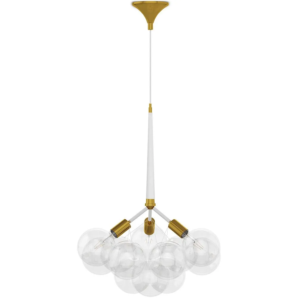 Lampe de plafond avec des boules en verre - Lampe suspendue design - Glaub image 8