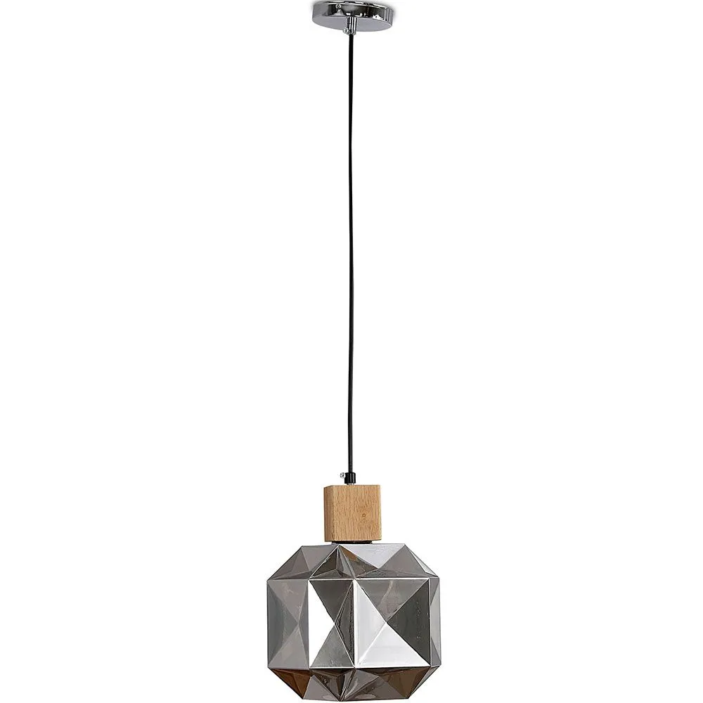 Lampe de plafond en bois et verre - Lampe suspendue design - Bumba image 8