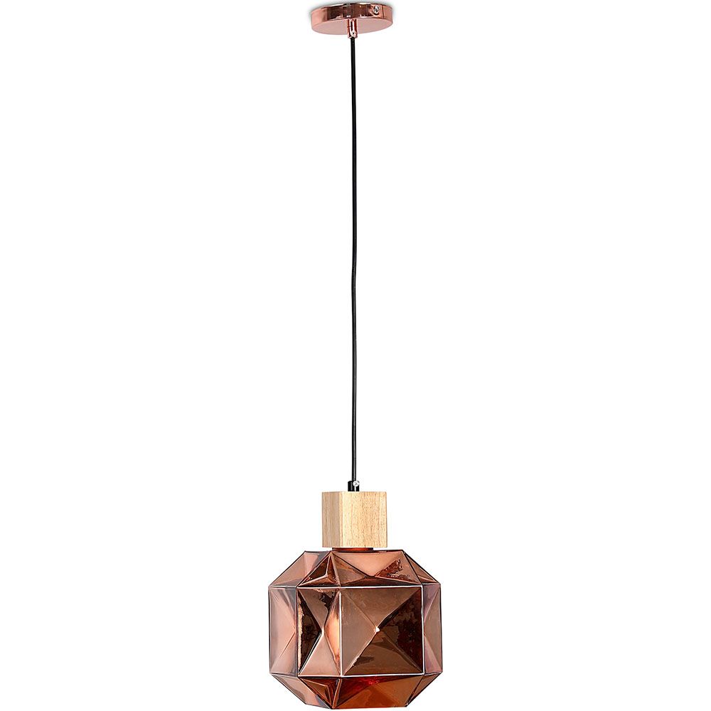 Lampe de plafond en bois et verre - Lampe suspendue design - Bumba image 8