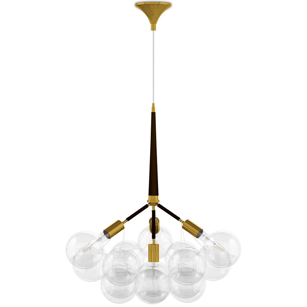 Lustre de plafond en boules de verre - Suspension design - 12 globes - Glaub image 8