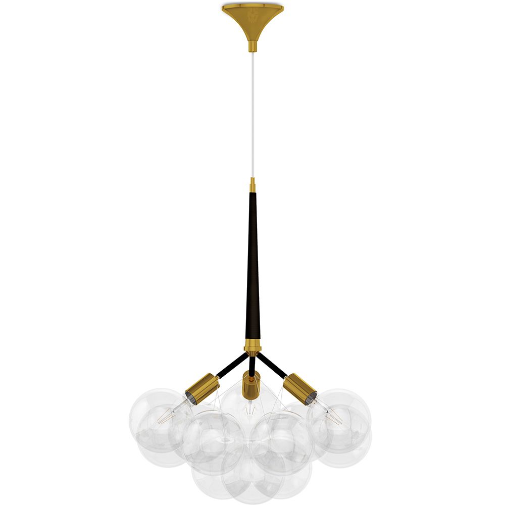 Lampe de plafond avec des boules en verre - Lampe suspendue design - Glaub image 8