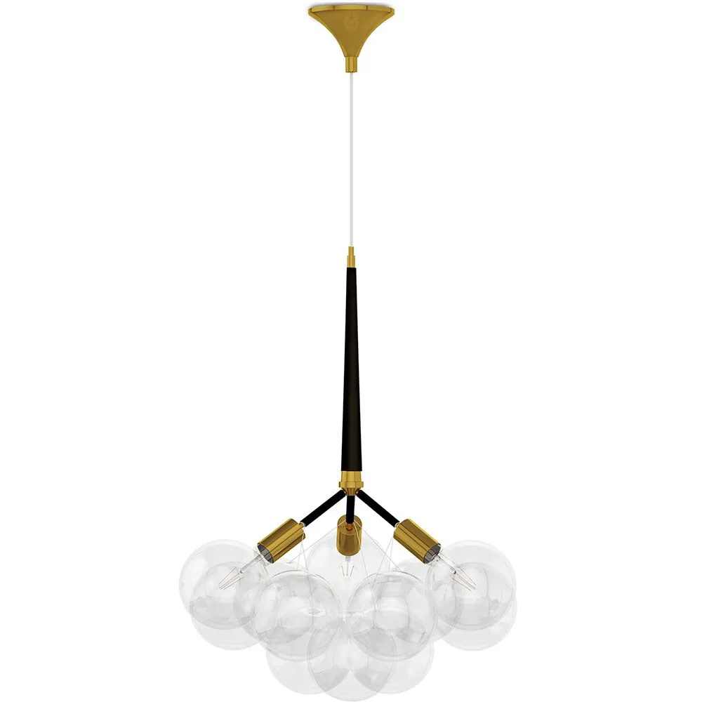 Lampe de plafond avec des boules en verre - Lampe suspendue design - Glaub image 8