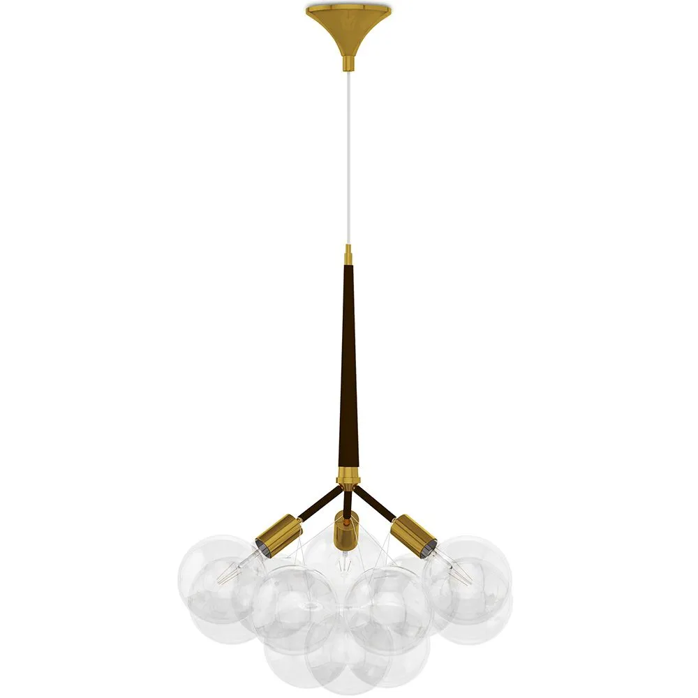 Lampe de plafond avec des boules en verre - Lampe suspendue design - Glaub image 8