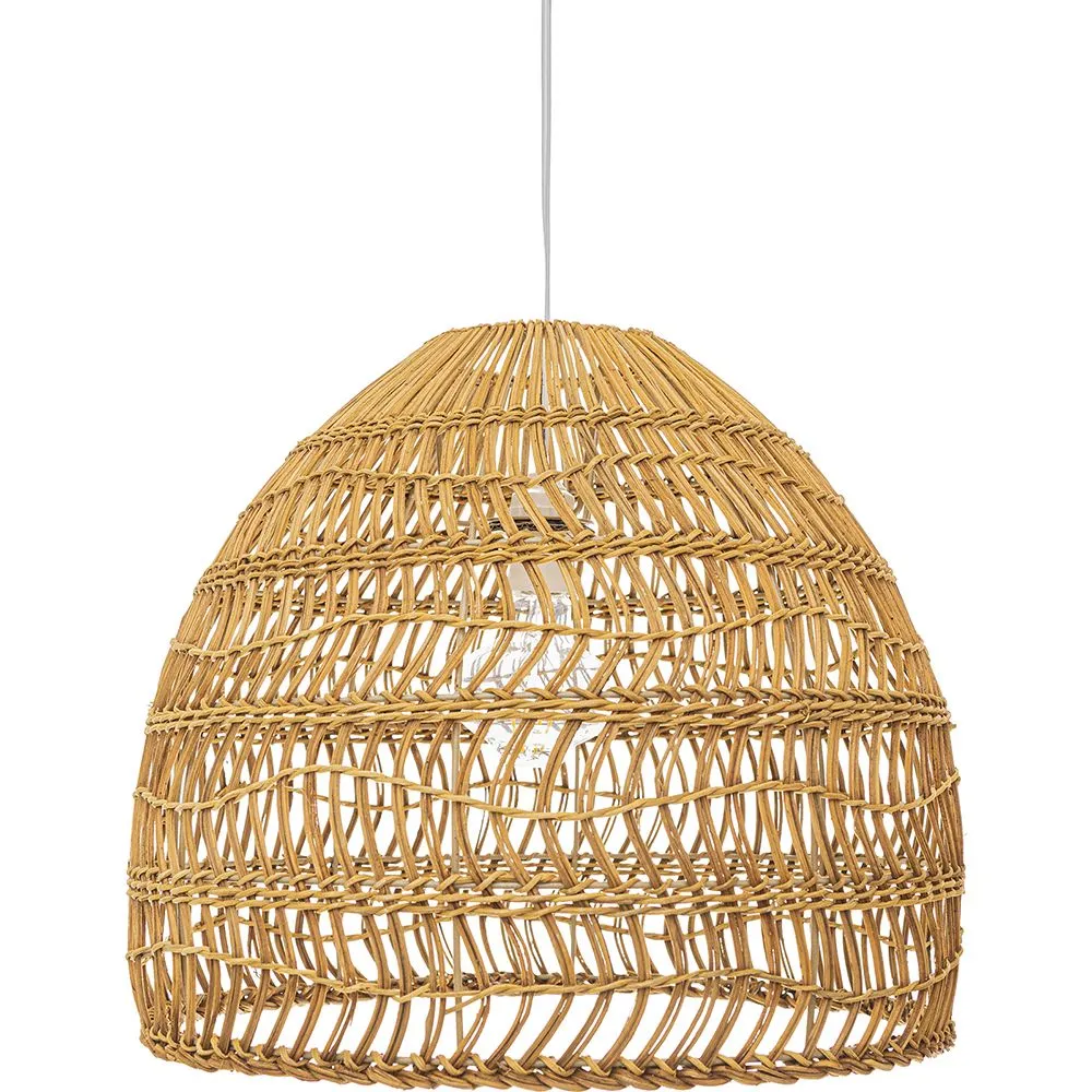 Lampe de Plafond en Rotin - Lampe Suspendue stile Boho Bali - 60cm - Hoa image 8