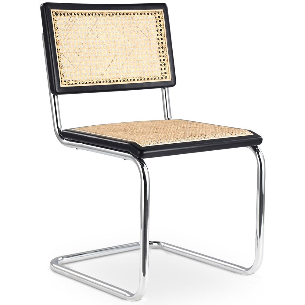 Chaise de salle à manger - Design vintage - Bois et rotin - Bruna image 8