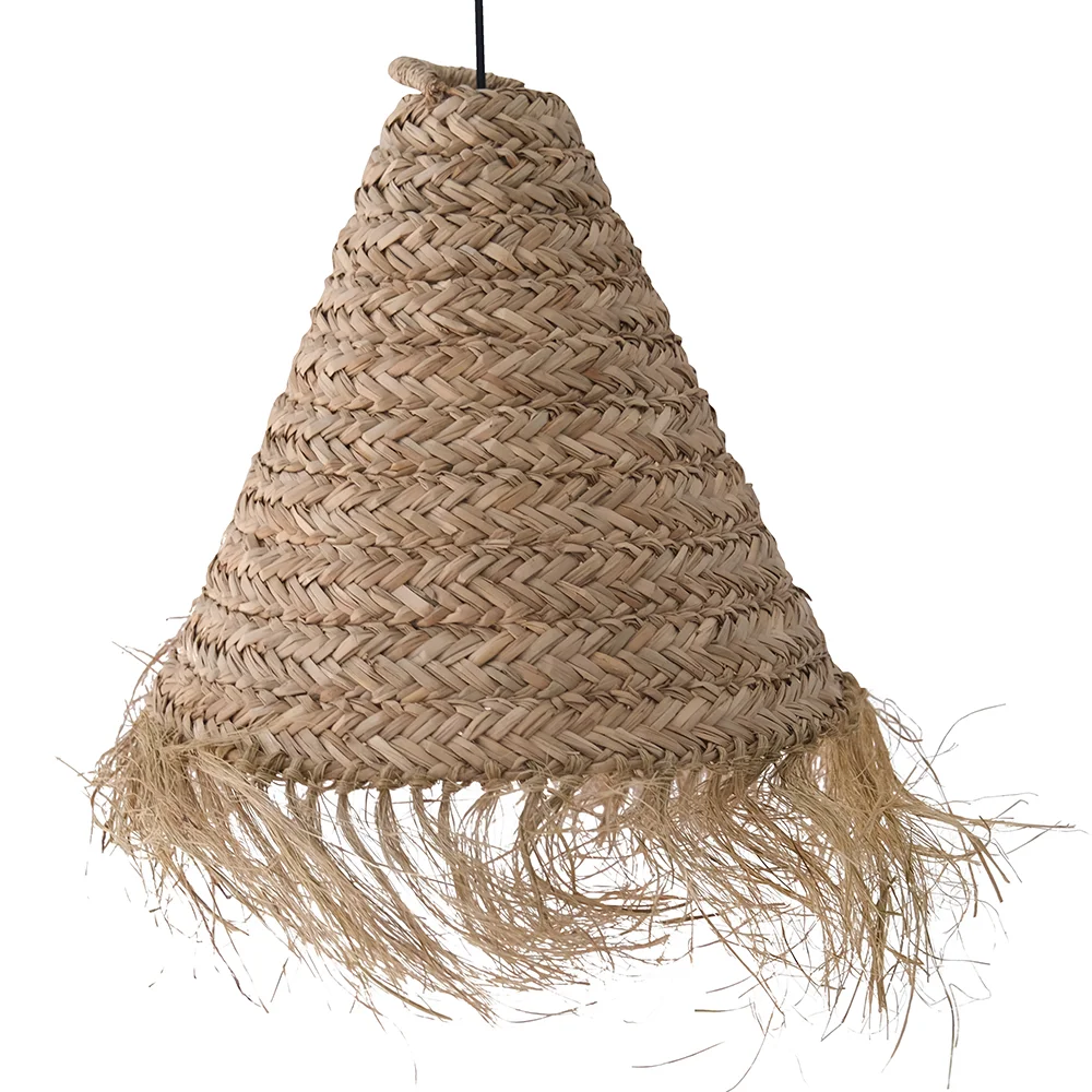 Lampe de plafond en sparte - Lampe suspendue de style boho Bali - Pitse image 8