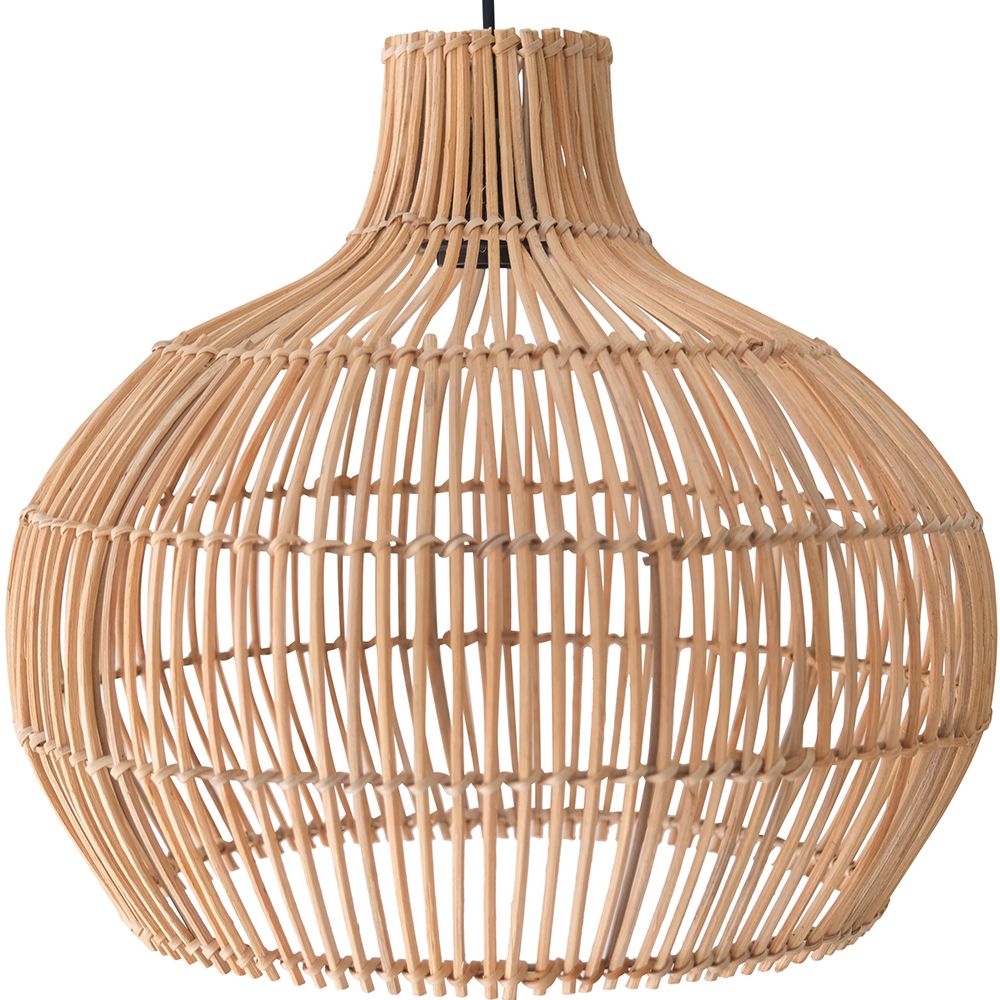  Lampe de plafond en rotin - Lampe suspendue au stile Boho Bali - Elan image 8