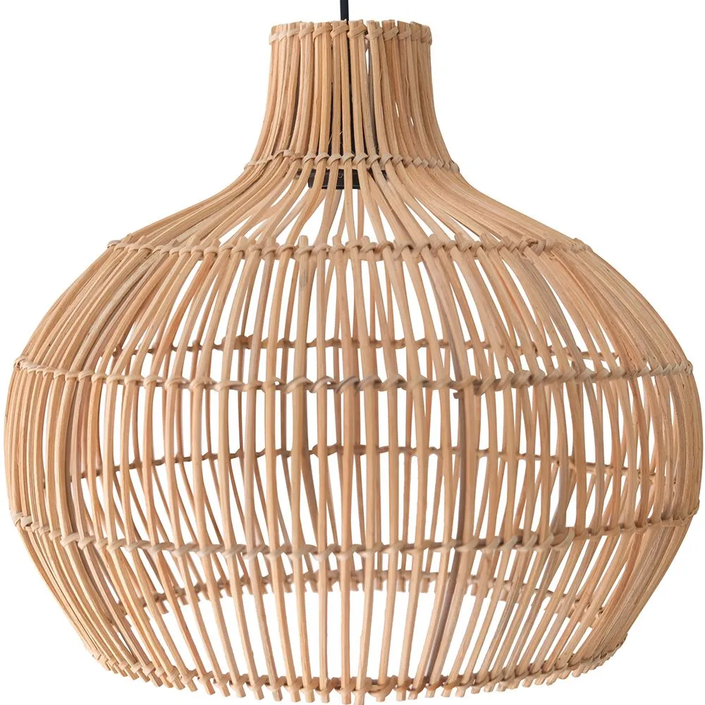  Lampe de plafond en rotin - Lampe suspendue au stile Boho Bali - Elan image 8