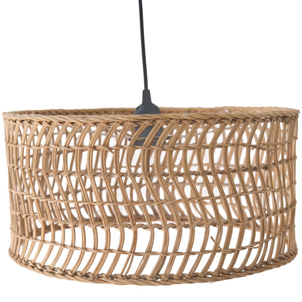 Lampe de plafond en rotin - Lampe suspendue au stile Boho Bali - Beri image 8