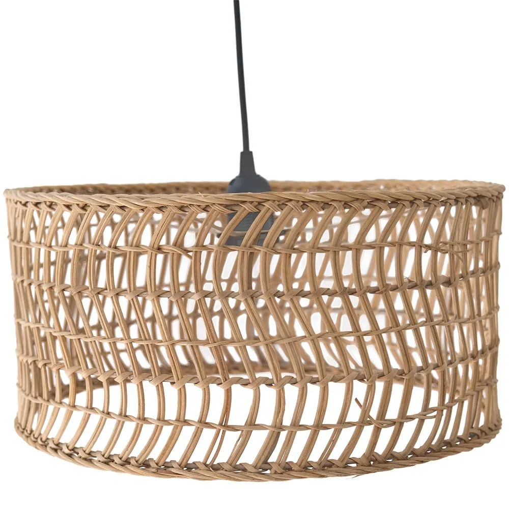 Lampe de plafond en rotin - Lampe suspendue au stile Boho Bali - Beri image 8