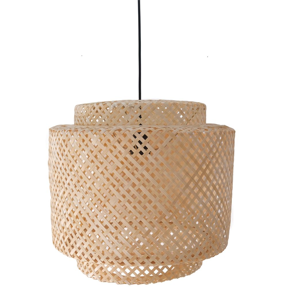 Lustre de plafond en bambou - Suspension de style Boho Bali - Hya image 8