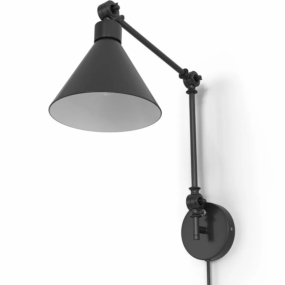 Applique Murale - Lampe de Lecture Réglable - Noir image 8