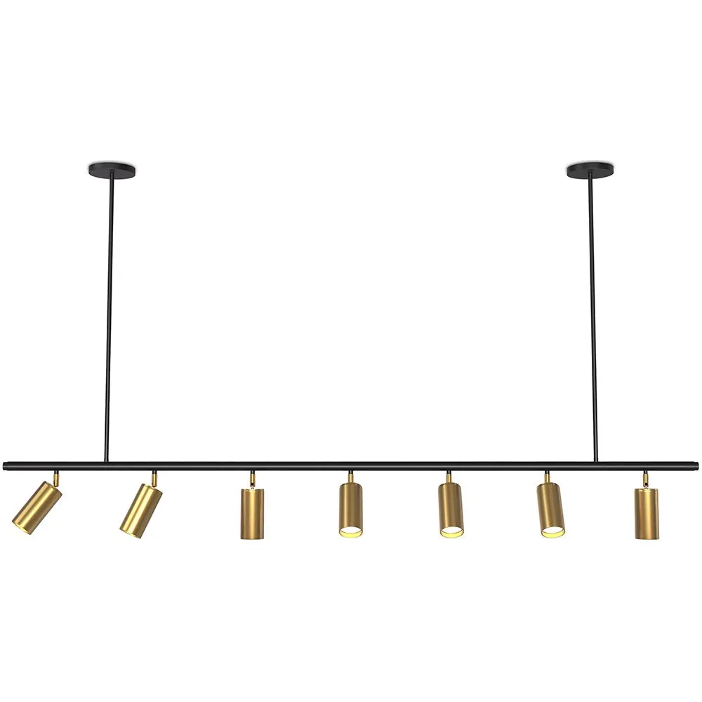Spot sur Rail - Lampe 7 Spots Orientables - 140CM image 8
