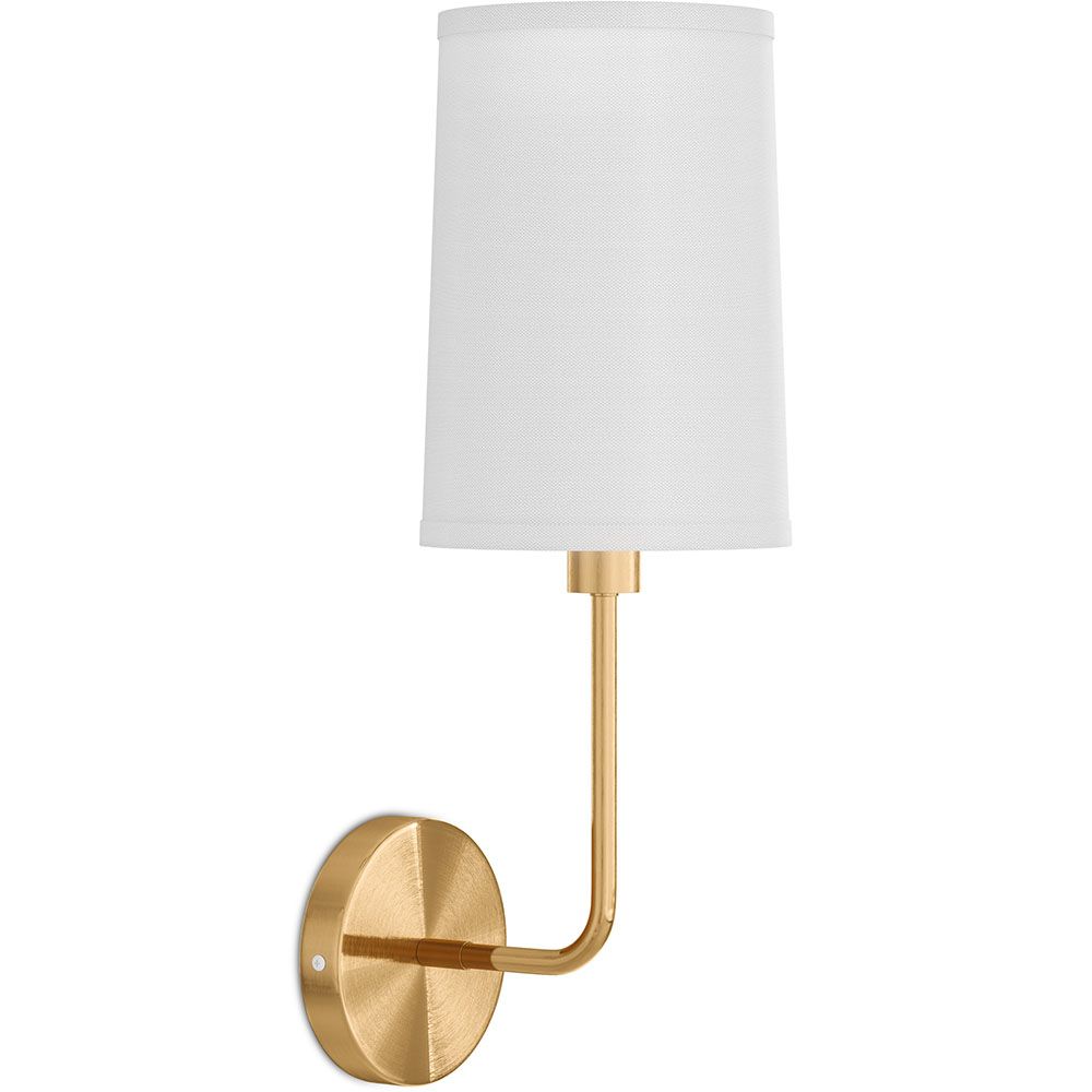 Applique Murale - Lampe Doré avec Abat-Jour en Tissu - Miu image 8