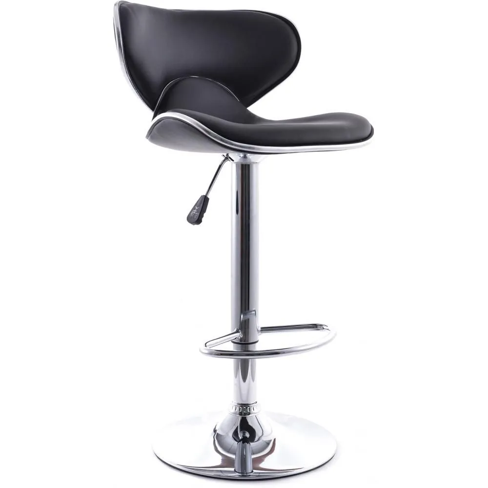 Tabouret de bar pivotant avec dossier - Dossier courbe image 8