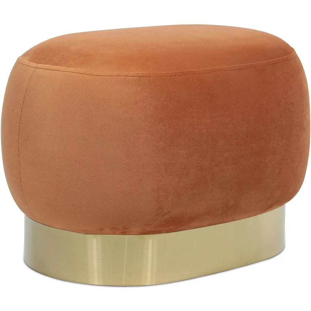 Pouf - Velours et métal - Luxe image 8