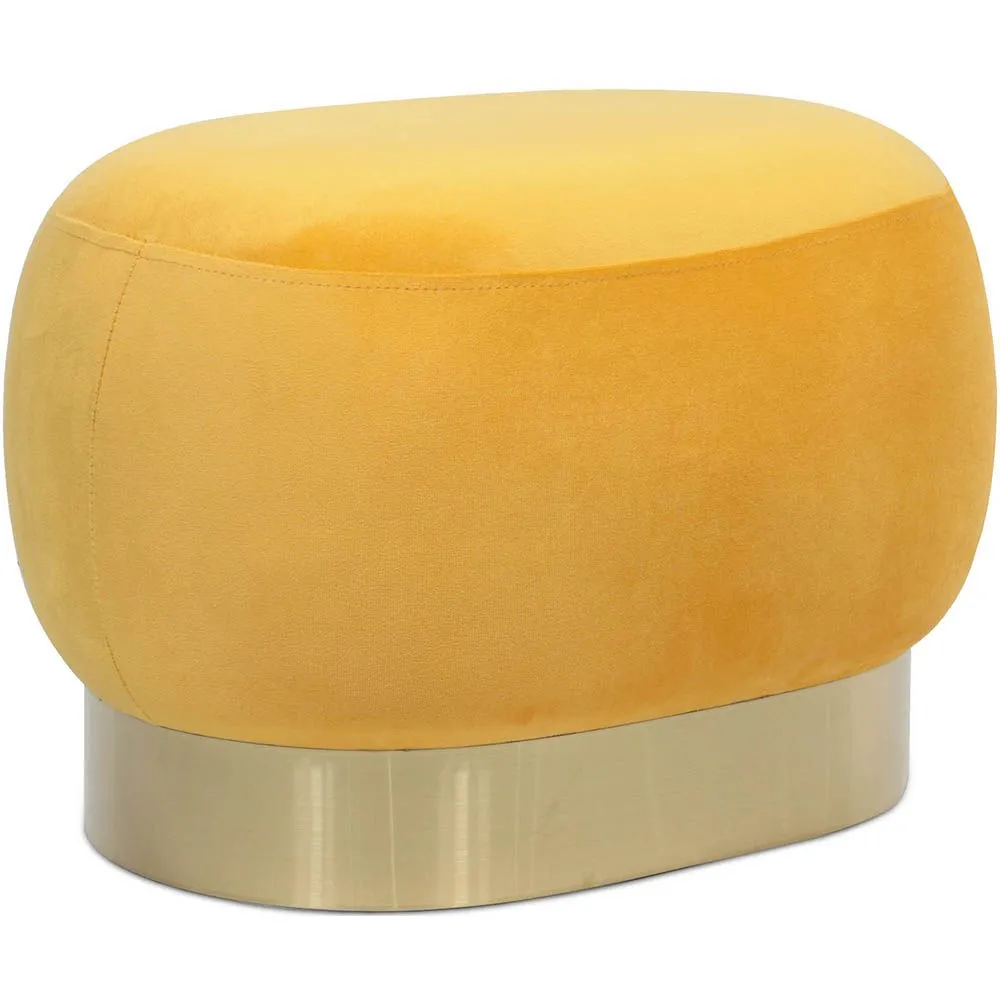 Pouf - Velours et métal - Luxe image 8